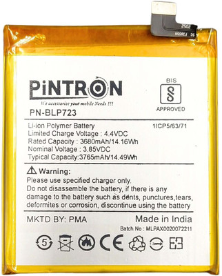 Pintron Mobile Battery For  Oppo Realme X Mobile Battery For Oppo Realme X / BLP723 with 90 Days warranty