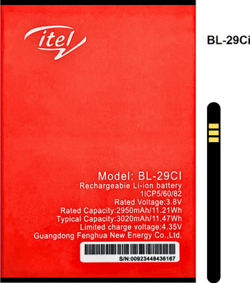 PARADISEECOM Mobile Battery For  ITEL / itel ITEL 3020 mAh Battery For ITEL A36 / BL-29CI / BL29CI / BL 29CI