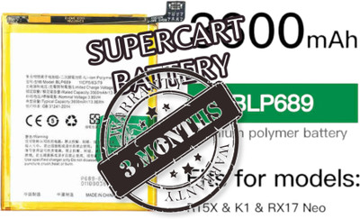 SUPERCART Mobile Battery For  Oppo BLP689 K1 R15x RX17 Neo