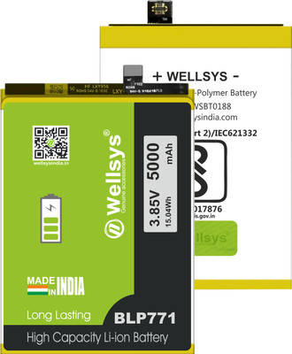 WELLSYS Mobile Battery For  Realme C25Y | Narzo 10 (BLP771) 5000mAh