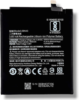 Facelift Mobile Battery For  Redmi Note 4 With 1 Year Warranty