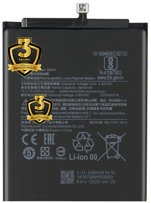 Tech4GSM Mobile Battery For  Xiaomi Xiaomi Mi 9 Lite, Mi A3, Mi CC9 & Mi CC9e.