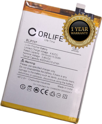 orlife Mobile Battery For  Oppo F11 Pro CPH1913, CPH1911, BLP707 (1 Year Replacement Warranty )
