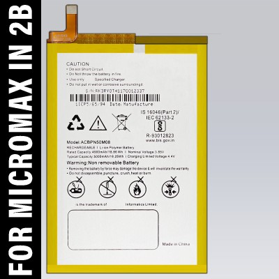 Safa Mobile Battery For  Micromax IN 2B - 5000mAh