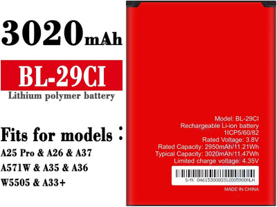 PARADISEECOM Mobile Battery For  ITEL / itel Itel Battery BL 29Ci / BL-29Ci For A25