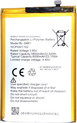 Full Energy Mobile Battery For  Tecno Pouvoir 4 Pro , BL-58BT