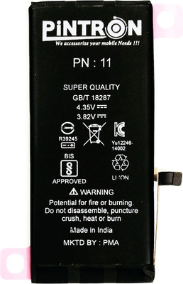 Pintron Mobile Battery For  Apple Apple iPhone 11 / 3110mAh / 180 days Warranty