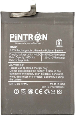 Pintron Mobile Battery For  Xiaomi Poco X3 Mobile Battery for Xiaomi Poco X3 / BN61 with 90 days Warranty