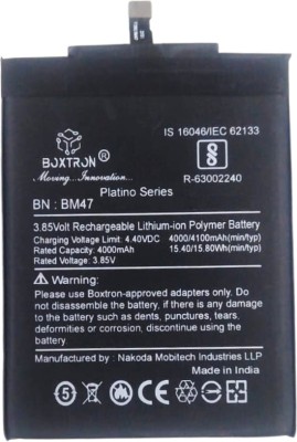 Boxtron Mobile Battery For  Original Xiaomi BM47 Redmi 4 4X / Redmi 3 3S 3S Prime 3.85V, 4000mAh Capacity, 180 Days Repacement Warranty