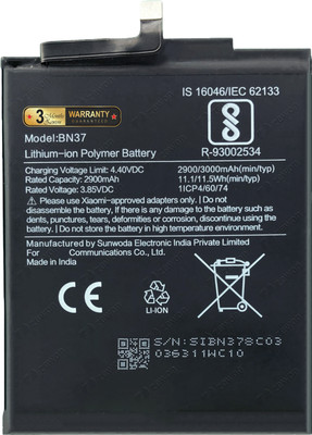 Zewon Mobile Battery For  Xiaomi Redmi 6A M1805D1S M1804C3CI Battery 6 Months Warranty*