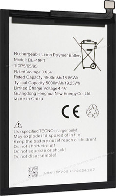SUFO Mobile Battery For  TECNO SPARK 5 / SPARK 5 PRO / SPARK 7 PRO - 5000MAh