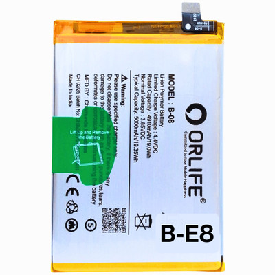 orlife Mobile Battery For  Vivo Y52s V2057A / Y31 (2021) V2036 / Y51 (2020) | B-O8 (1 Year Replacement )