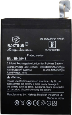 Boxtron Mobile Battery For  Original Xiaomi Redmi Note 5 Pro BN45 / Xiaomi Redmi Note 6 Pro Bn48 / 3.85V 4000mAh Battery Capacity 180 Day's Replacement Warranty