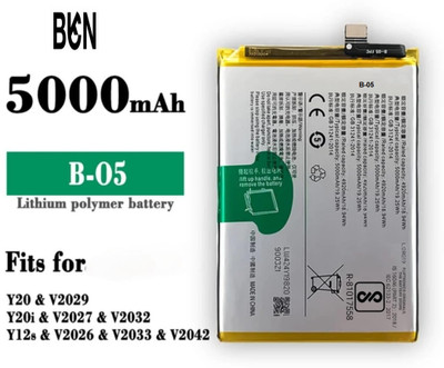 BKN Mobile Battery For  VIVO VIVO Y12s / Y20 / Y20i / Y20G / Y20A V2052 V2054 / V2037 V2026 V2033 V2042 /B-05