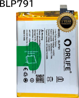 orlife Mobile Battery For  Oppo F17, BLP791 (1 Year Replacement Warranty )