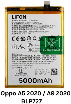 LIFON Mobile Battery For  OPPO A5 2020/ A9 2020 5000mAh