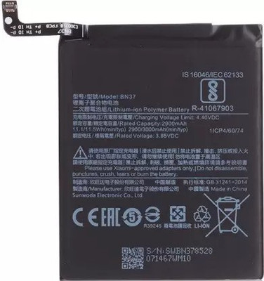 NAFS Mobile Battery For  Xiaomi Redmi 6 (BN37) with 3 Month Warranty Original