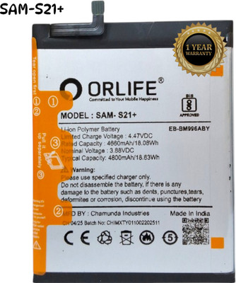 orlife Mobile Battery For  Samsung Galaxy S21 PLUS (SM‑G996B/DS/U)|S21 P ( 1 Year Replacement Warranty )
