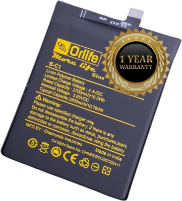 orlife Mobile Battery For  Vivo Y53 | Y53i | B-C1 ( 1 Year Replacemant Warranty )