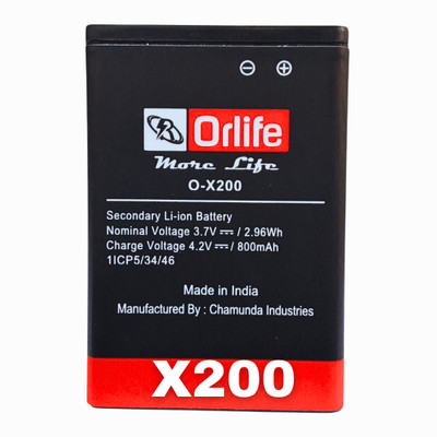 orlife Mobile Battery For  Samsung Guru X200 GT-E1200Y | X200 ( 1 Year Replacemant Warranty )