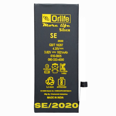 orlife Mobile Battery For  iPhone SE-2020 ( 1 Year Replacement warrenty )