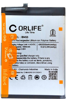 orlife Mobile Battery For  Redmi Note 9 Pro |BN52 ( 1 Year Replacement Warranty )