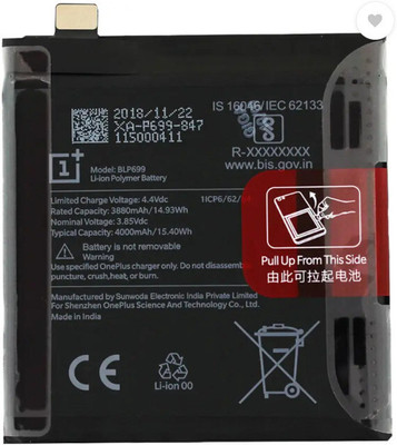 BRAVEHEART Mobile Battery For  ONEPLUS 7 Pro {BLP699} | 3 Month Warranty