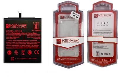 XCREET Mobile Battery For  KENVER Orignal Battery BN34 for XIAOMI 5A/ Redmi5A/ MI 5A Battery with 12 Month Warranty and high Capacity Battery/ Full mA...