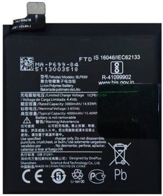 APTIVOS Mobile Battery For  OnePlus 7 pro (BLP699) 4000 mAh