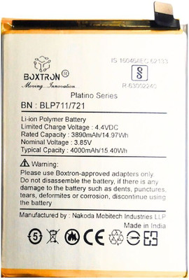 Boxtron Mobile Battery For  Oppo Realme BLP 711/ REALME A1K/C2 4000mAh 180 Days warranty