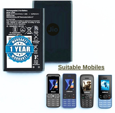 plugkit Mobile Battery For  JIO KARBON BHRAT K1 4G::JIO BHARAT V2 4G::JIO BHARAT V3 4G::JIO BHARAT V4 4G