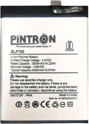 Pintron Mobile Battery For  Oppo A91 / F15 Mobile Battery For Oppo A91 / F15 / BLP765 with 90 Days Of Warranty