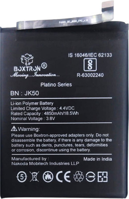 Boxtron Mobile Battery For  JK50 Original Motorola Moto One Power P30 Note, Moto G7 Power, Moto 4850mAh, 3.85V, BIS Approved, MADE IN INDIA, 6 Month Replacement Warranty