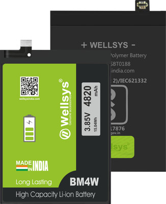 WELLSYS Mobile Battery For  Xiaomi Mi 10T Lite 5G / Redmi 10i (BM4W) 4820mAh