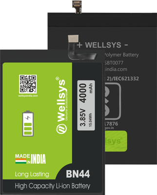 WELLSYS Mobile Battery For  XIAOMI Redmi Note 5 / Mi Note 5 / BN44 (4000MAH)