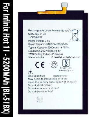 Safa Mobile Battery For  Infinix Hot 11 - 5200MAh