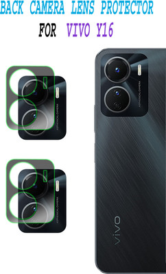 ejzatex Back Camera Lens Glass Protector for VIVO Y16(Pack of: 2)