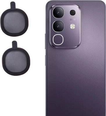 Kuberi Back Camera Lens Glass Protector for vivo T4x 5G, Metal Finish Frame(Pack of: 1)
