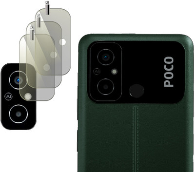 Daffin Back Camera Lens Glass Protector for POCO C55(Pack of: 3)