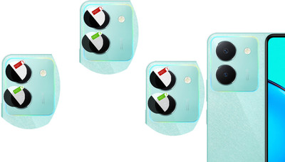 DAFFIN Back Camera Lens Glass Protector for VIVO Y27S(Pack of: 3)