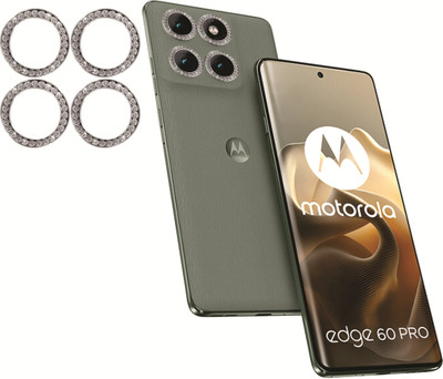 Mobeezy Back Camera Lens Ring Guard Protector for Motorola Edge 60 Pro, Moto edge 60 5g, |Anti-Scratch & Dustproof|, Diamond Ring(Pack of: 4)