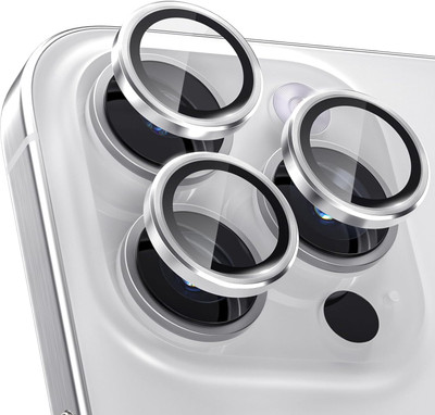 Besmon Back Camera Lens Ring Guard Protector for iPhone 16 Pro/iPhone 16 Pro Max Back Camera Lens Ring Guard Protector selver(Pack of: 1)