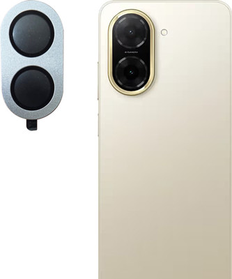 Kuberi Back Camera Lens Glass Protector for Poco C71, Metal Finish Frame(Pack of: 1)