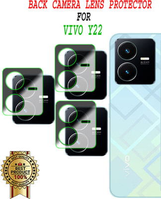 EJZATEX Back Camera Lens Glass Protector for VIVO Y22(Pack of: 3)