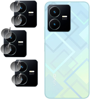 DAFFIN Back Camera Lens Glass Protector for Vivo Y22(Pack of: 3)