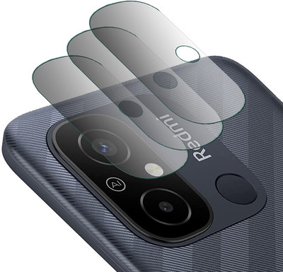DOUMOF Back Camera Lens Glass Protector for Redmi 12C BACK CAMERA(Pack of: 3)