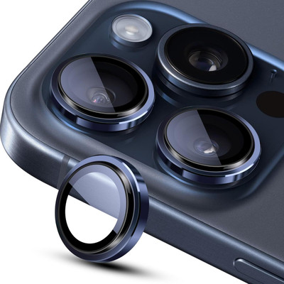 CASENED Back Camera Lens Glass Protector for iPhone 16 Pro /15 Pro / 14 Pro, iPhone 16 Pro Max /15 Pro Max / 14 Pro Max(Pack of: 1)