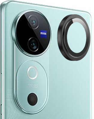 MagicalTech Back Camera Lens Glass Protector for Vivo V40 5G Black Camera Ring(Pack of: 1)