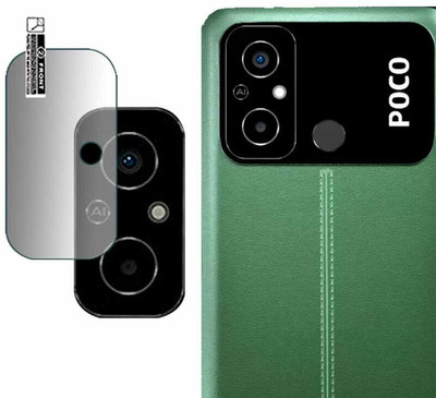 YCHROZE Back Camera Lens Glass Protector for POCO C55(Pack of: 1)