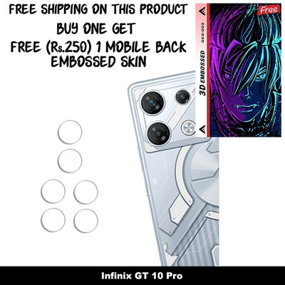 ARBAN Back Camera Lens Glass Protector for Infinix GT 10 Pro CAMERA LENS GUARD WITH 1 FREE 3D EMBOSSED SKIN C3S002(Pack of: 3)